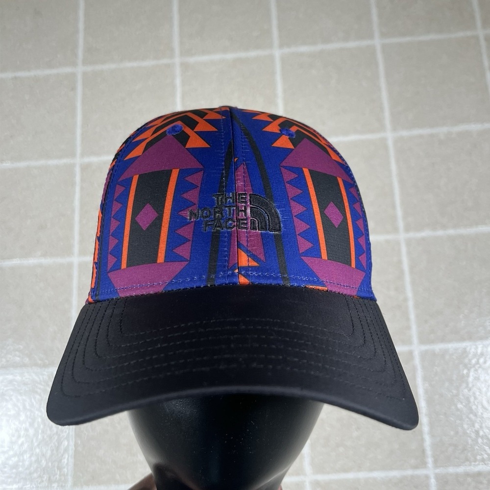 The North Face 92 Rage 66 Classic Tech Hat Aztec Gorpcore Hiking Purple Orange
